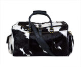 Cowhide Hair on Leather Travel Bag - Classy Leather Bags - Flyclothing LLC