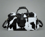 Cowhide Hair on Leather Travel Bag - Classy Leather Bags - Flyclothing LLC