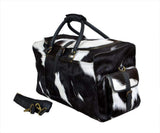 Cowhide Hair on Leather Travel Bag - Classy Leather Bags - Flyclothing LLC