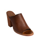 Hallie Heeled Sandal in Tan - Naughty Monkey