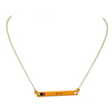 Halloween Boo Bar Cube Resin Pendant Necklace Earring Set - Madeline Love - Flyclothing LLC
