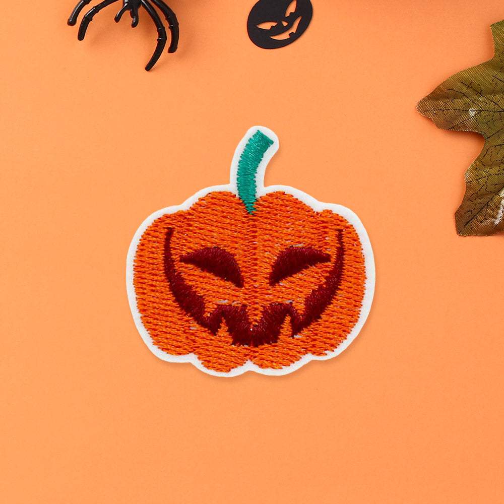 Halloween Pumpkin Iron On Patch - Madeline Love - Flyclothing LLC