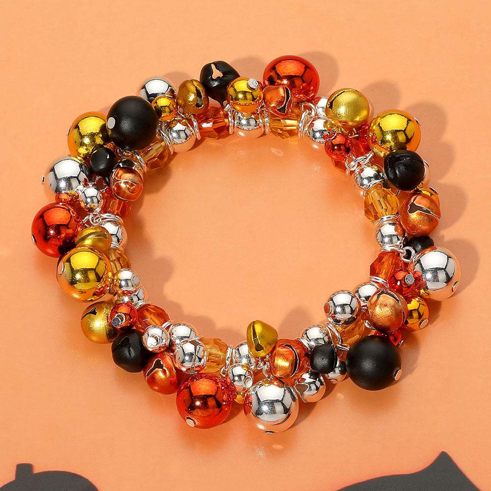 Halloween Themed Color Beaded Stretch Bracelet - Madeline Love - Flyclothing LLC