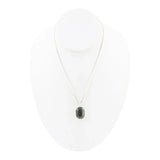 Hammered Green Seraphinite and Sterling Silver Pendant Necklace - Barse Jewelry - Flyclothing LLC