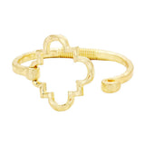 Hammered Metal Petal Hook Bracelet - Madeline Love - Flyclothing LLC