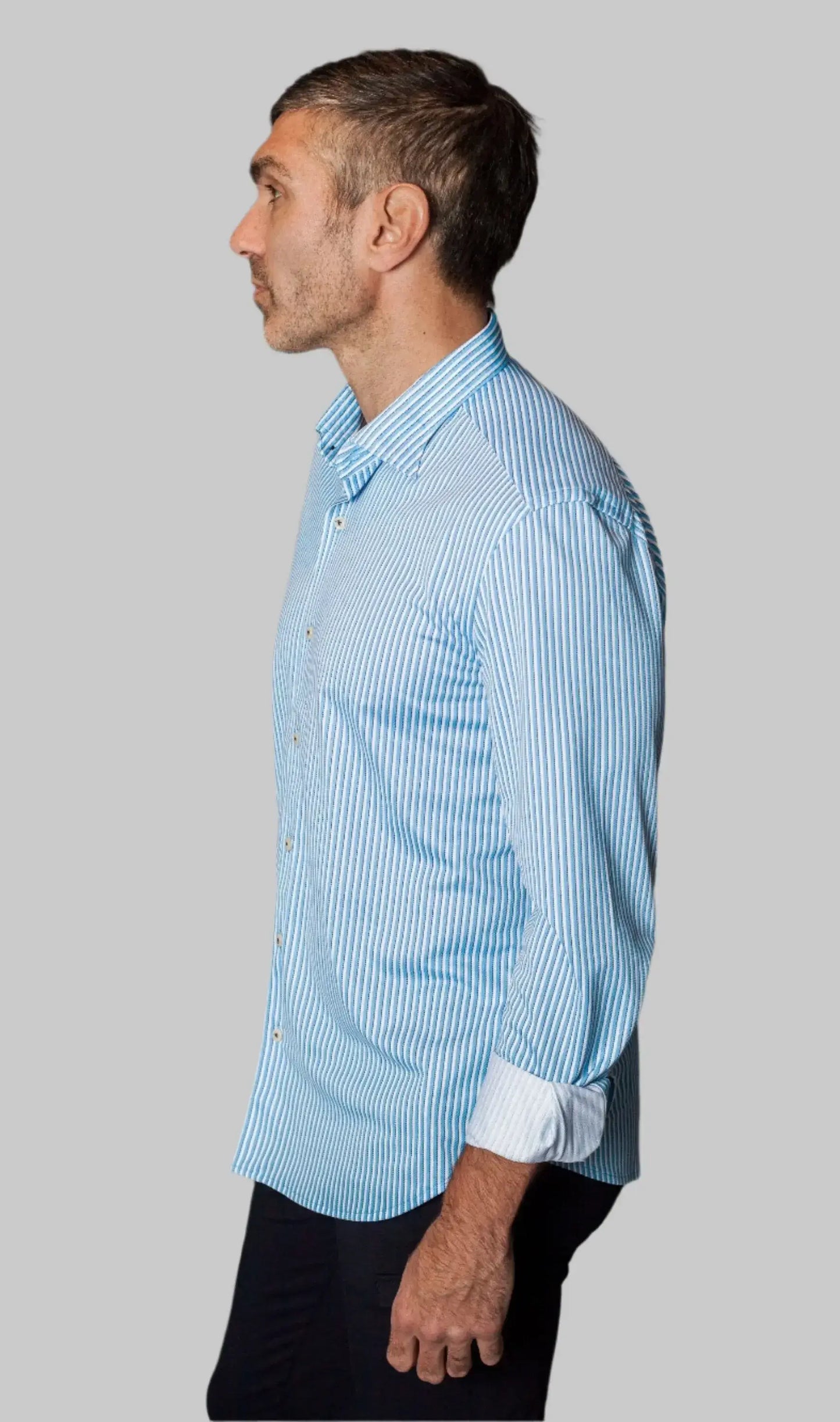 Hansen Stripe Long Sleeve Tech Shirt - Buki - Flyclothing LLC
