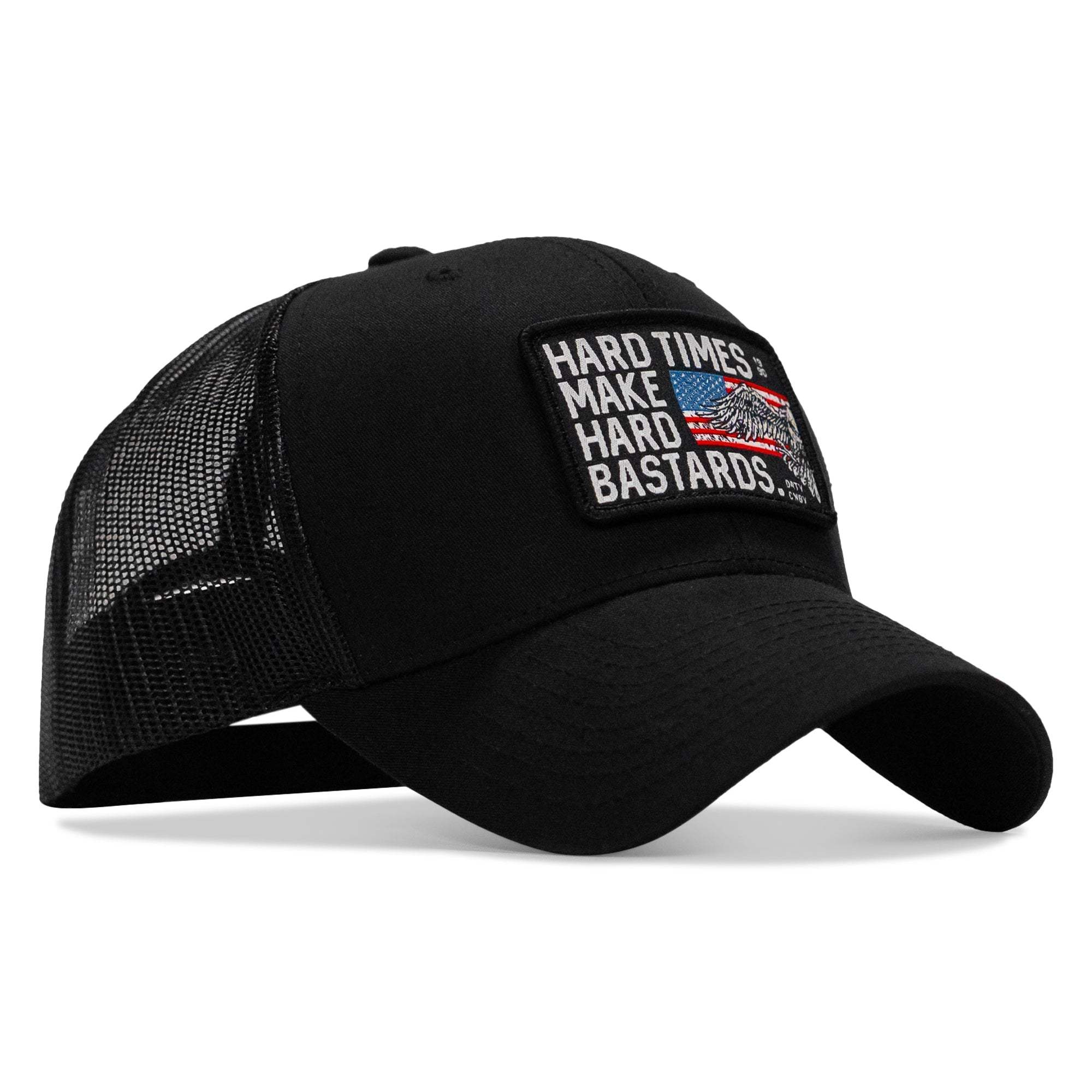Hard Times Make Hard Bastards Patch Snapback Hat - DIRTY COWBOY USA - Flyclothing LLC