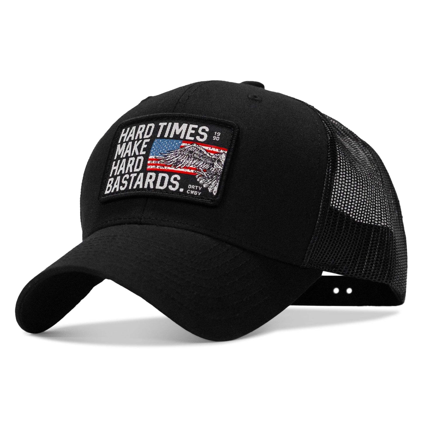 Hard Times Make Hard Bastards Patch Snapback Hat - DIRTY COWBOY USA - Flyclothing LLC
