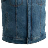 Havoc Men's Denim Motorcycle Vest - First Manufacturing Company - Flyclothing LLC