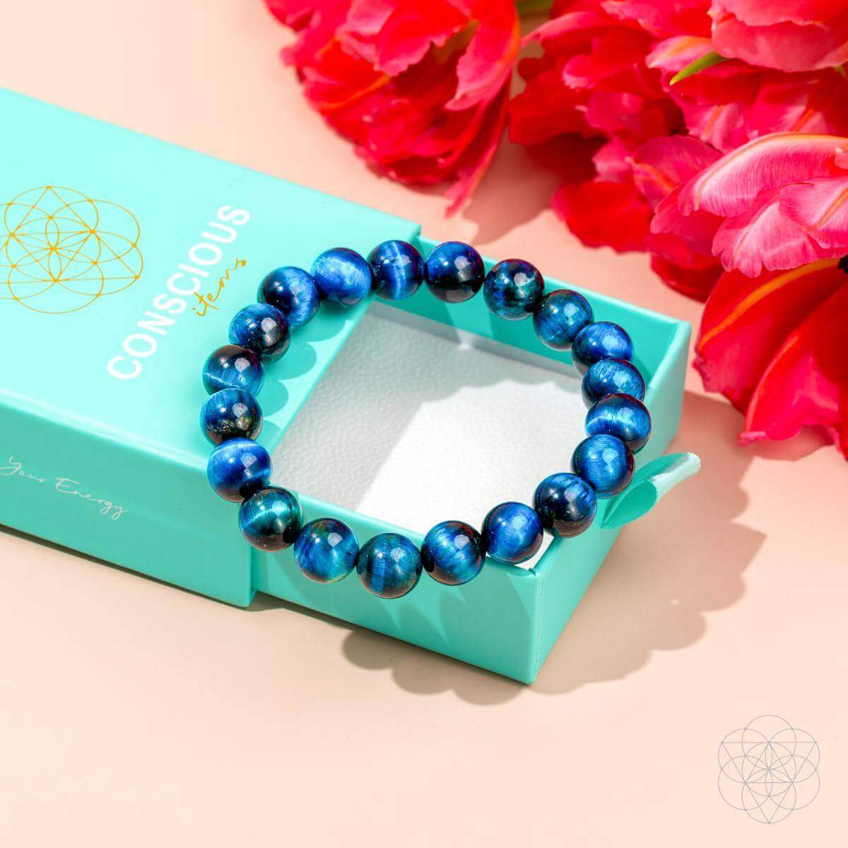 Hawk’s Focus – Royal Blue Tiger’s Eye Bracelet - Conscious Items - Flyclothing LLC