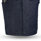 Haywood Men's Motorcycle Denim Vest - Blue - First Manufacturing Company - Flyclothing LLC