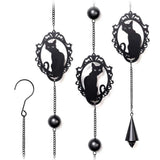 Feline Silhouette Hanging Decoration / Wind Chime - Alchemy of England - Flyclothing LLC