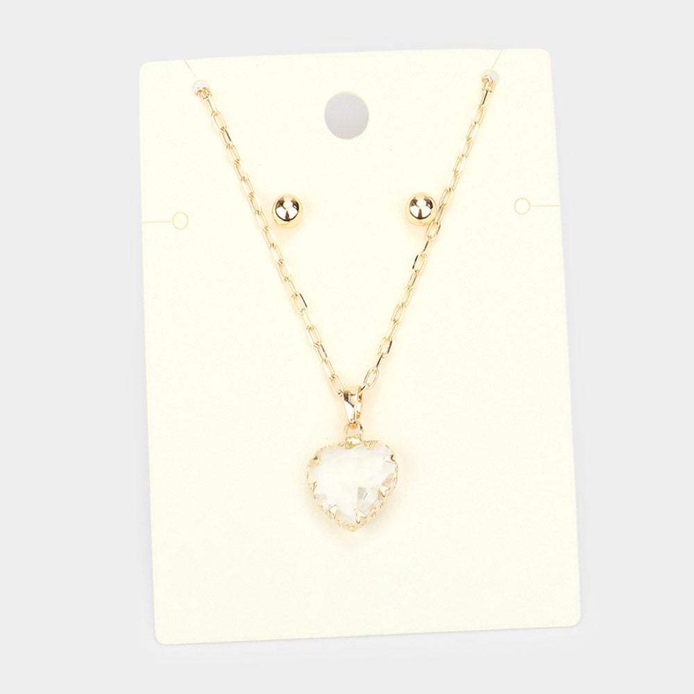 Heart Pendant Necklace - Madeline Love - Flyclothing LLC