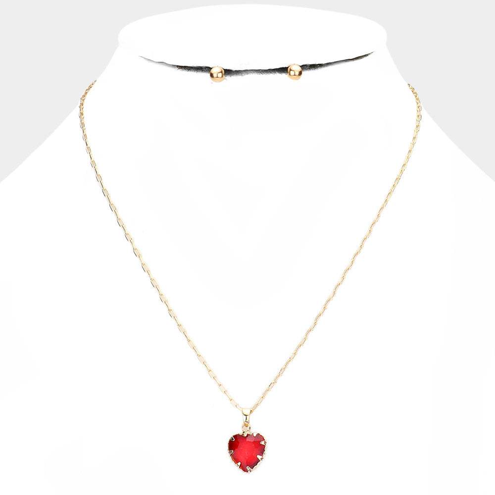 Heart Pendant Necklace - Madeline Love - Flyclothing LLC