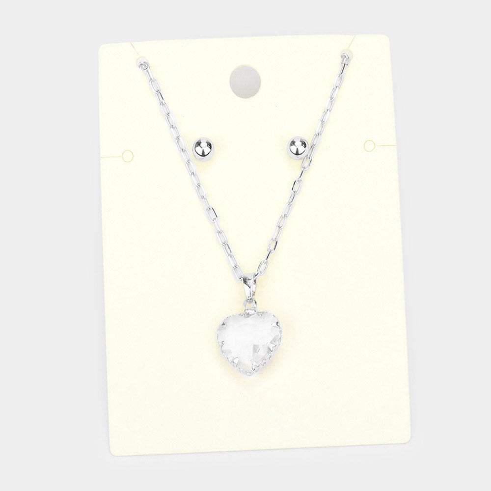 Heart Pendant Necklace - Madeline Love - Flyclothing LLC