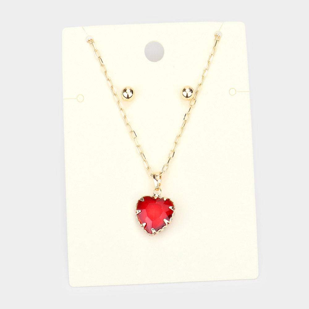 Heart Pendant Necklace - Madeline Love - Flyclothing LLC