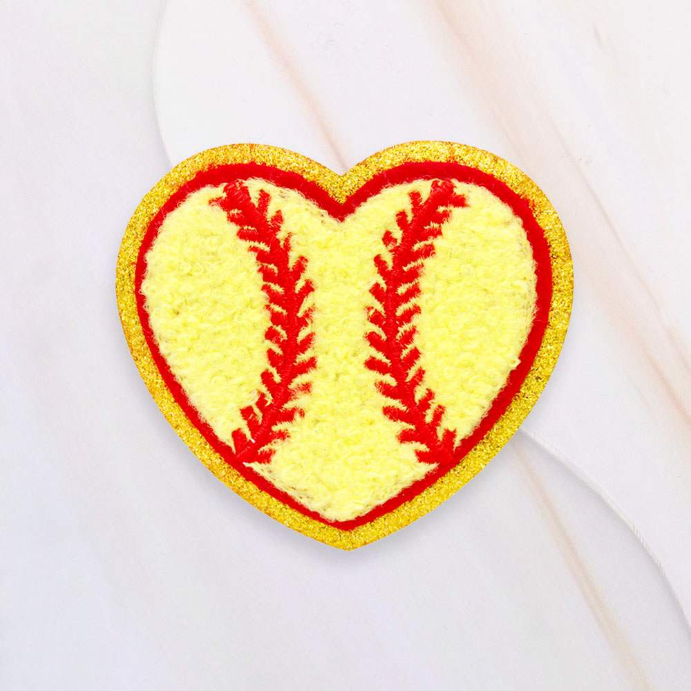 Heart Shaped Softball Patch - Madeline Love - Flyclothing LLC