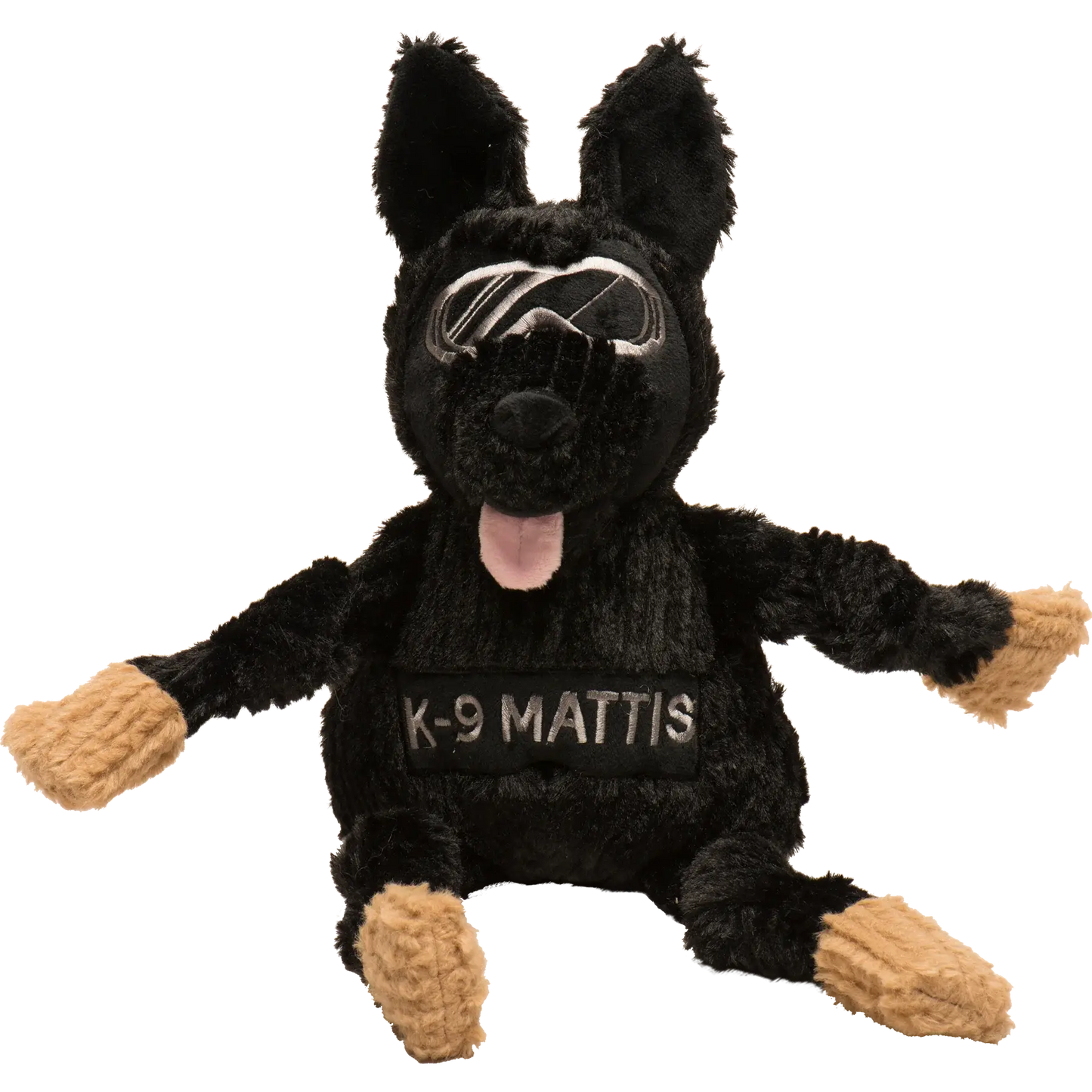 HuggleCause™, Project K-9 Hero, K-9 Mattis Knottie® Plush Dog Toy, Large - HuggleHounds - Flyclothing LLC