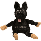 HuggleCause™, Project K-9 Hero, K-9 Mattis Knottie® Plush Dog Toy, Large - HuggleHounds - Flyclothing LLC