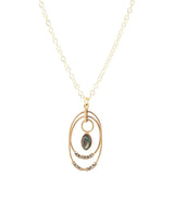 Henley Blue Abalone Golden Pendant Necklace - Barse Jewelry - Flyclothing LLC