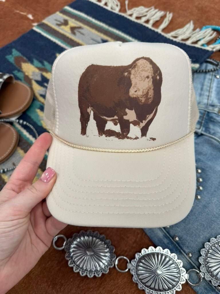 Hereford Bull Trucker Hat - Wild Junkie - Flyclothing LLC
