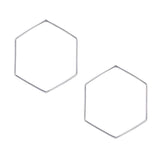 Sterling Silver Hexagon Front Hoop Earrings - Barse Jewelry - Flyclothing LLC