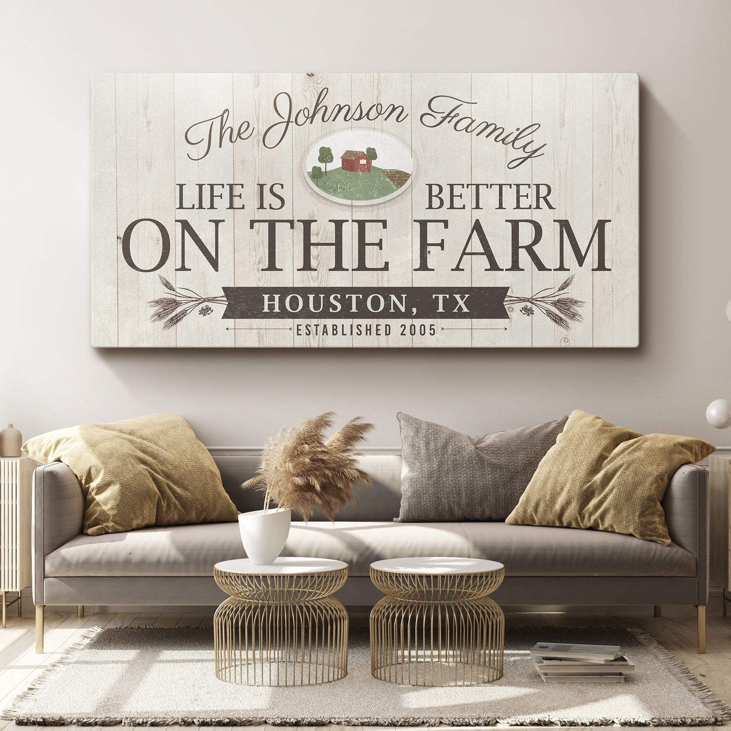 Life Is Better On The Farm Sign - Tailored Canvases - Flyclothing LLC