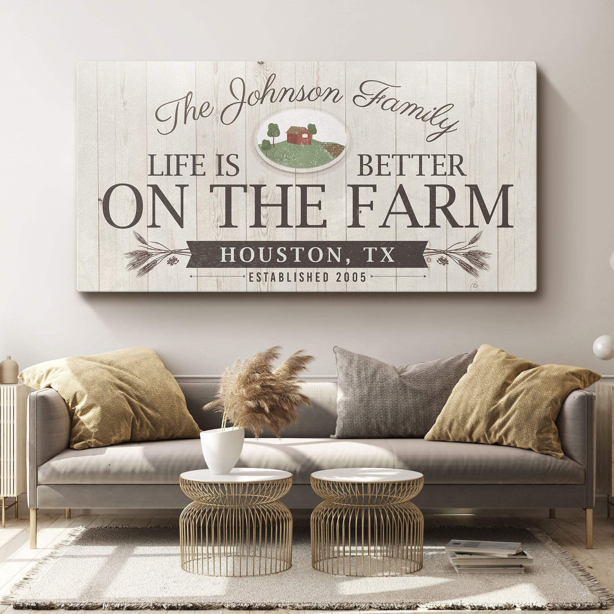 Life Is Better On The Farm Sign - Tailored Canvases - Flyclothing LLC