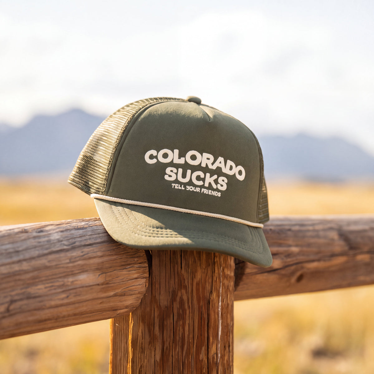 The Liar | Green Colorado Sucks Trucker Hat - Shinesty - Flyclothing LLC