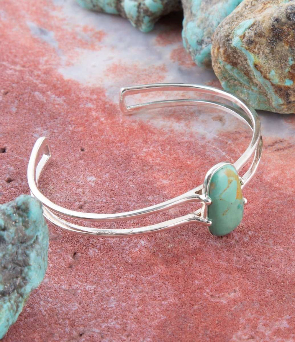 High Class Turquoise and Sterling Silver Cuff Bracelet - Barse Jewelry - Flyclothing LLC