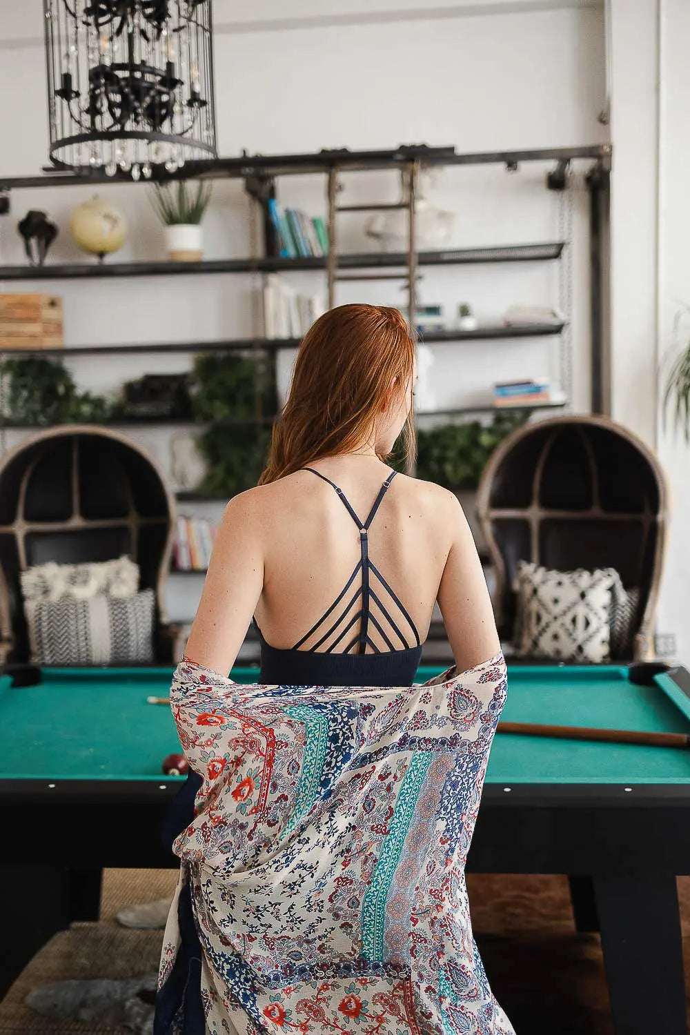 High Neck Crochet Trim Bralette - Boho Clothing and Accessories - Flyclothing LLC