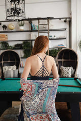 High Neck Crochet Trim Bralette - Boho Clothing and Accessories - Flyclothing LLC