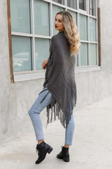 High Neck Poncho