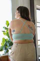 High Neck Crochet Lace Bralette – Stylish Layering Essential - Boho Clothing and Accessories - Flyclothing LLC