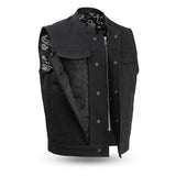 Highland V2 Men's Motorcycle Canvas Vest - First Manufacturing Company - Flyclothing LLC