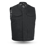 Highland V2 Men's Motorcycle Canvas Vest - First Manufacturing Company - Flyclothing LLC