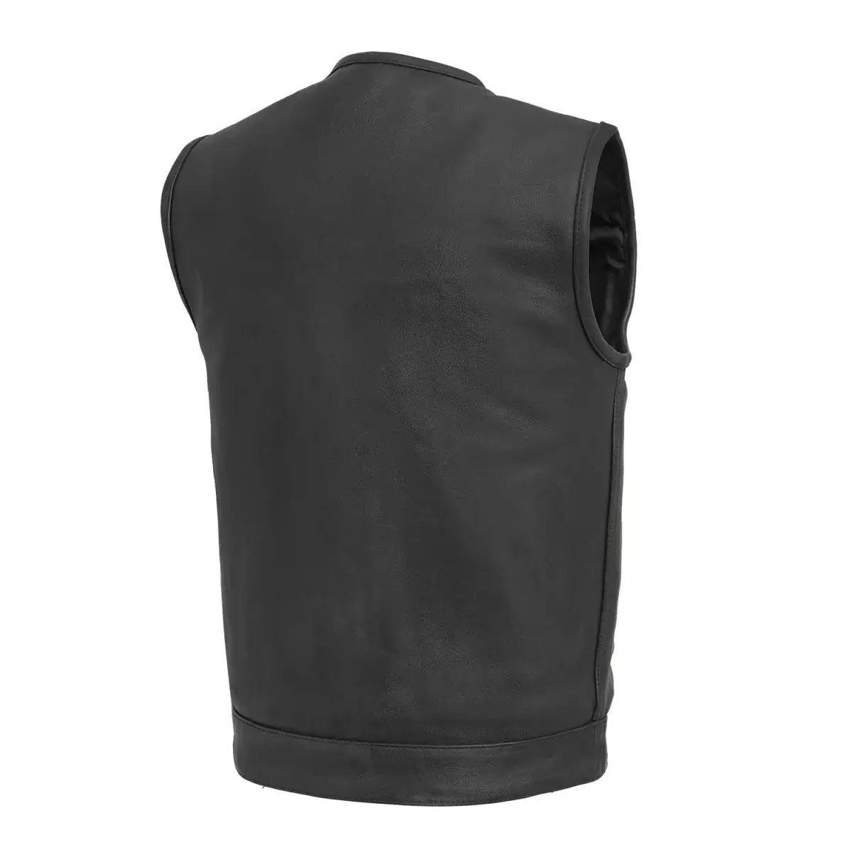 Highside Men's Motorcycle Leather Vest - First Manufacturing Company - Flyclothing LLC