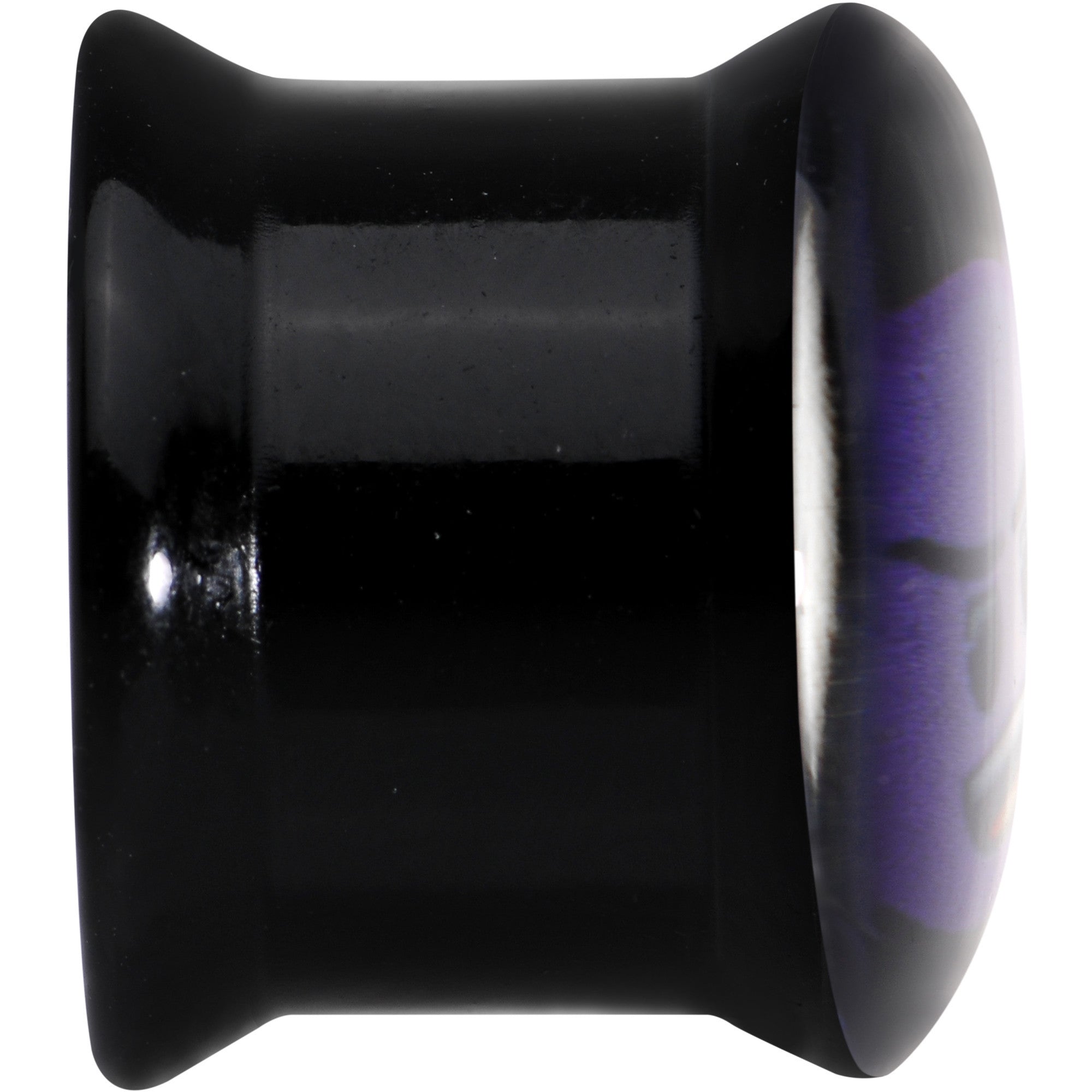 1/2 Licensed Purple Devil emoji Acrylic Double Flare Plug Set - BodyCandy - Flyclothing LLC