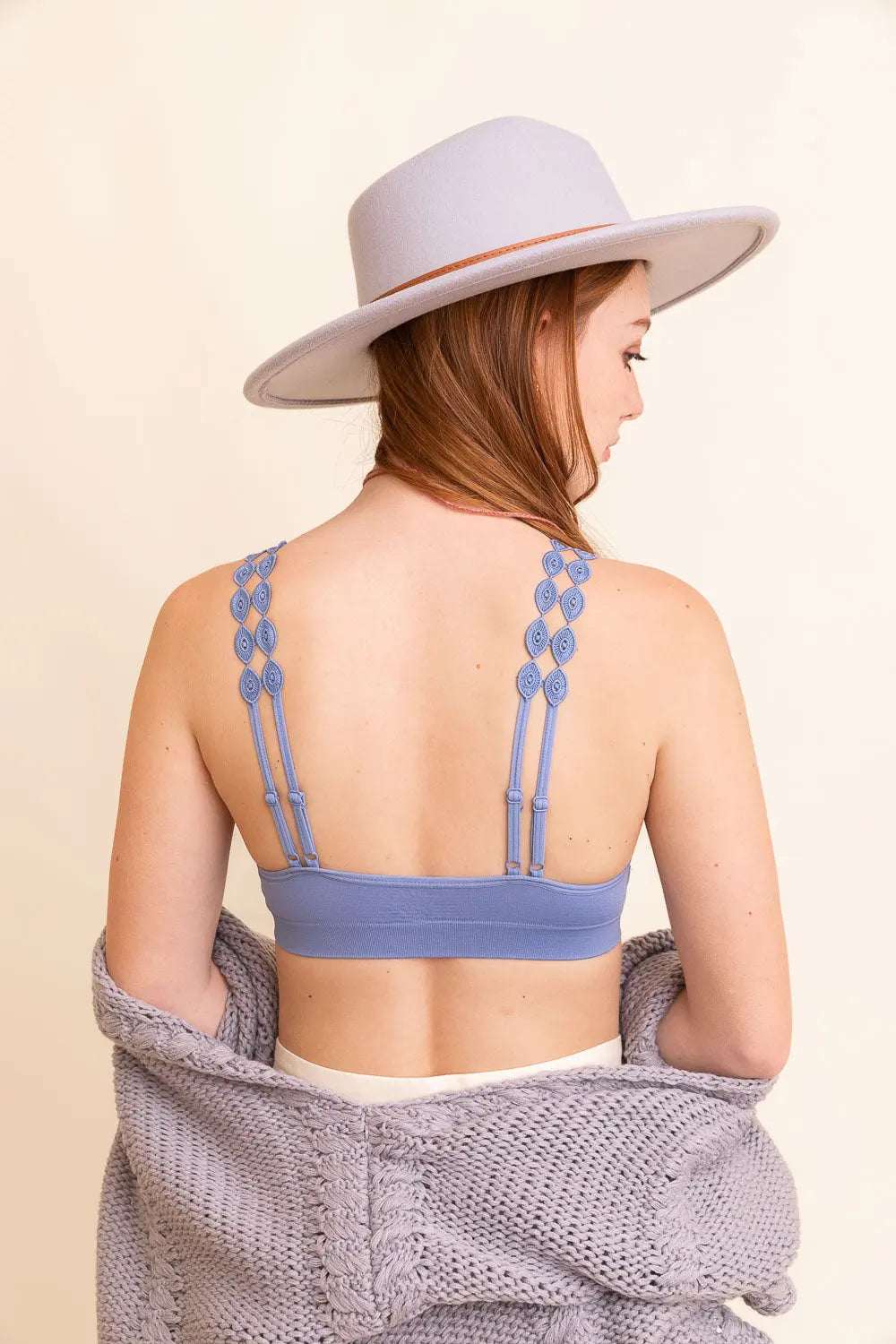 Hippie Eye Lace Applique Bralette