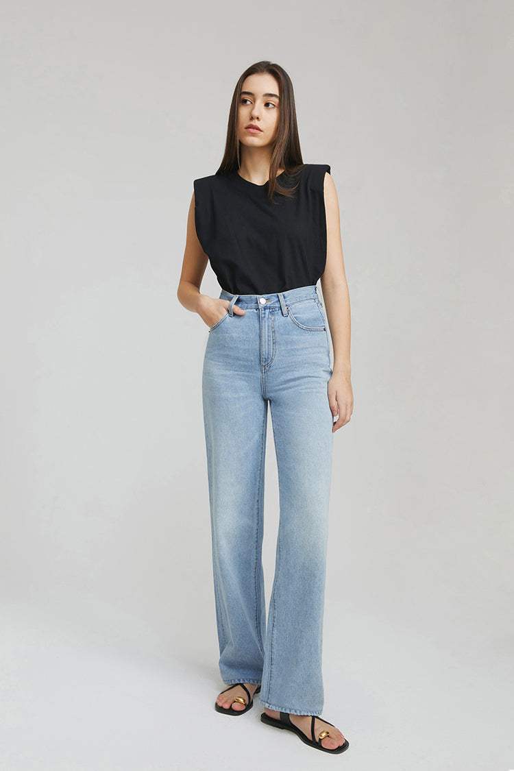 Coney Island Whitefish High Rise Wide Jeans HJ007 - Hey Joanie - Flyclothing LLC