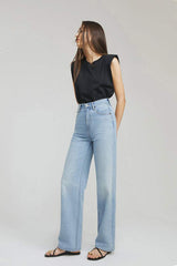 Coney Island Whitefish High Rise Wide Jeans HJ007 - Hey Joanie - Flyclothing LLC