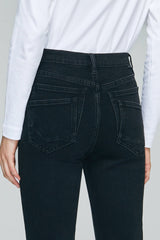 Two Shots High Rise Straight Crop Jeans HJ013 - Hey Joanie - Flyclothing LLC