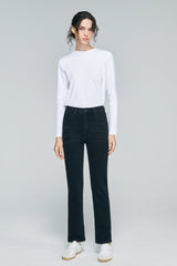 Two Shots High Rise Straight Crop Jeans HJ013 - Hey Joanie - Flyclothing LLC