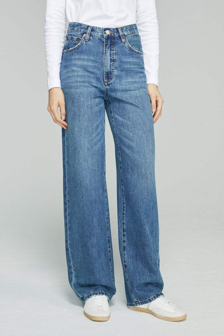 Coney Island Whitefish High Rise Wide Jeans HJ007 - Hey Joanie - Flyclothing LLC