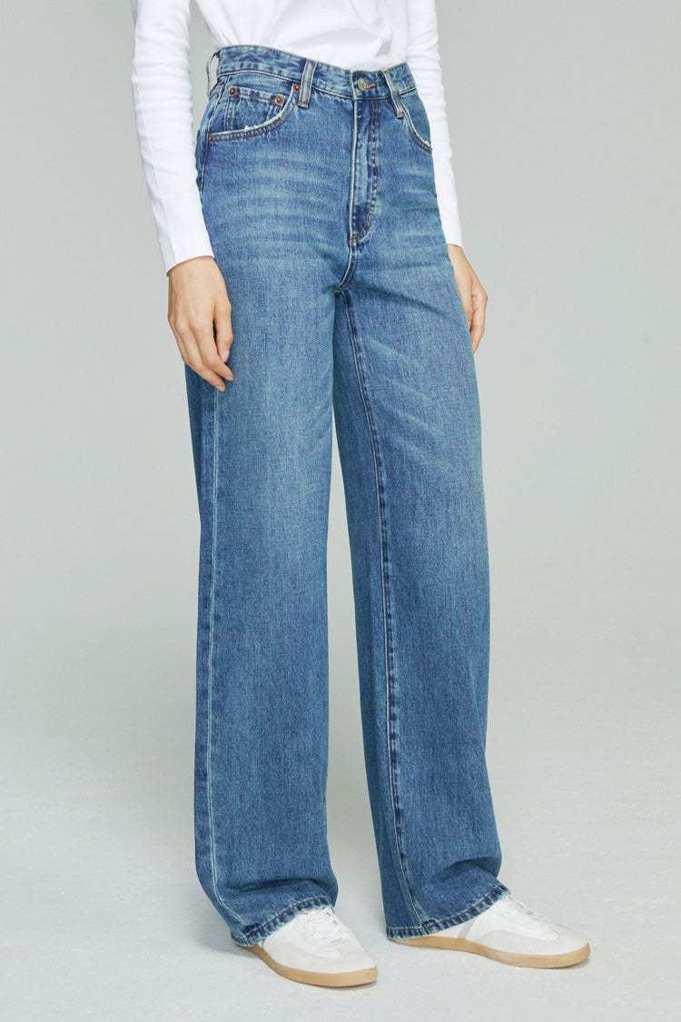 Coney Island Whitefish High Rise Wide Jeans HJ007 - Hey Joanie - Flyclothing LLC