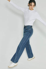 Coney Island Whitefish High Rise Wide Jeans HJ007 - Hey Joanie - Flyclothing LLC