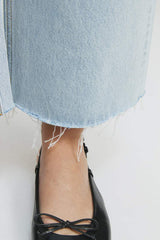 Moon Curve Raw Hem Crop Jeans HJ129 - Hey Joanie - Flyclothing LLC