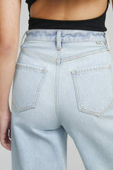Moon Curve Raw Hem Crop Jeans HJ129 - Hey Joanie - Flyclothing LLC