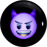 7/16 Licensed Purple Devil emoji Acrylic Double Flare Plug Set - BodyCandy - Flyclothing LLC