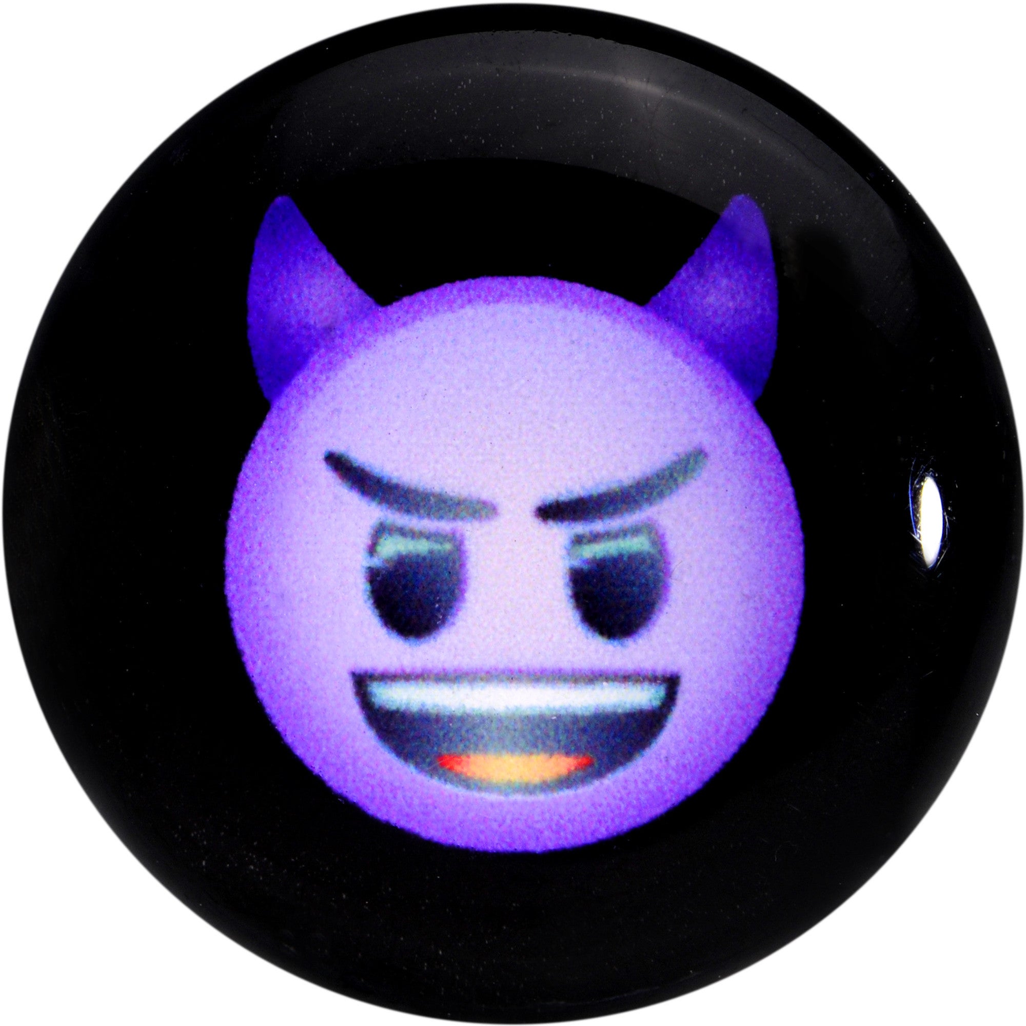 7/16 Licensed Purple Devil emoji Acrylic Double Flare Plug Set - BodyCandy - Flyclothing LLC